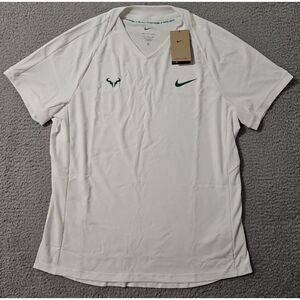 Nike Rafael Nadal Dri-FIT ADV Short-Sleeve Tennis Top FD5409-100 Men's Size XL‎